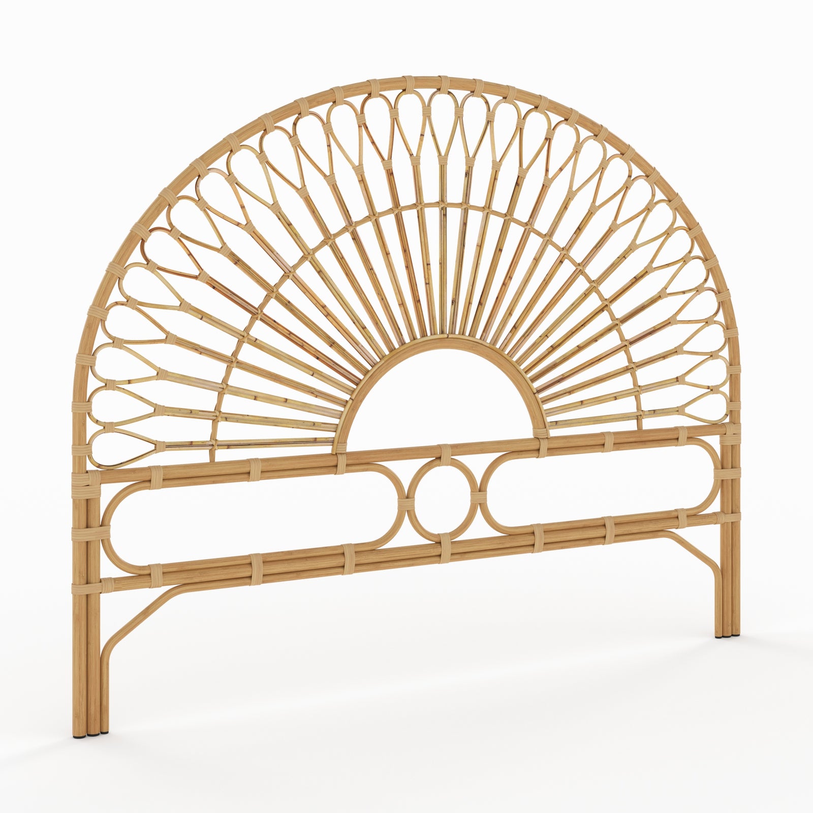 tete de lit 180 cm en rotin bahia bois