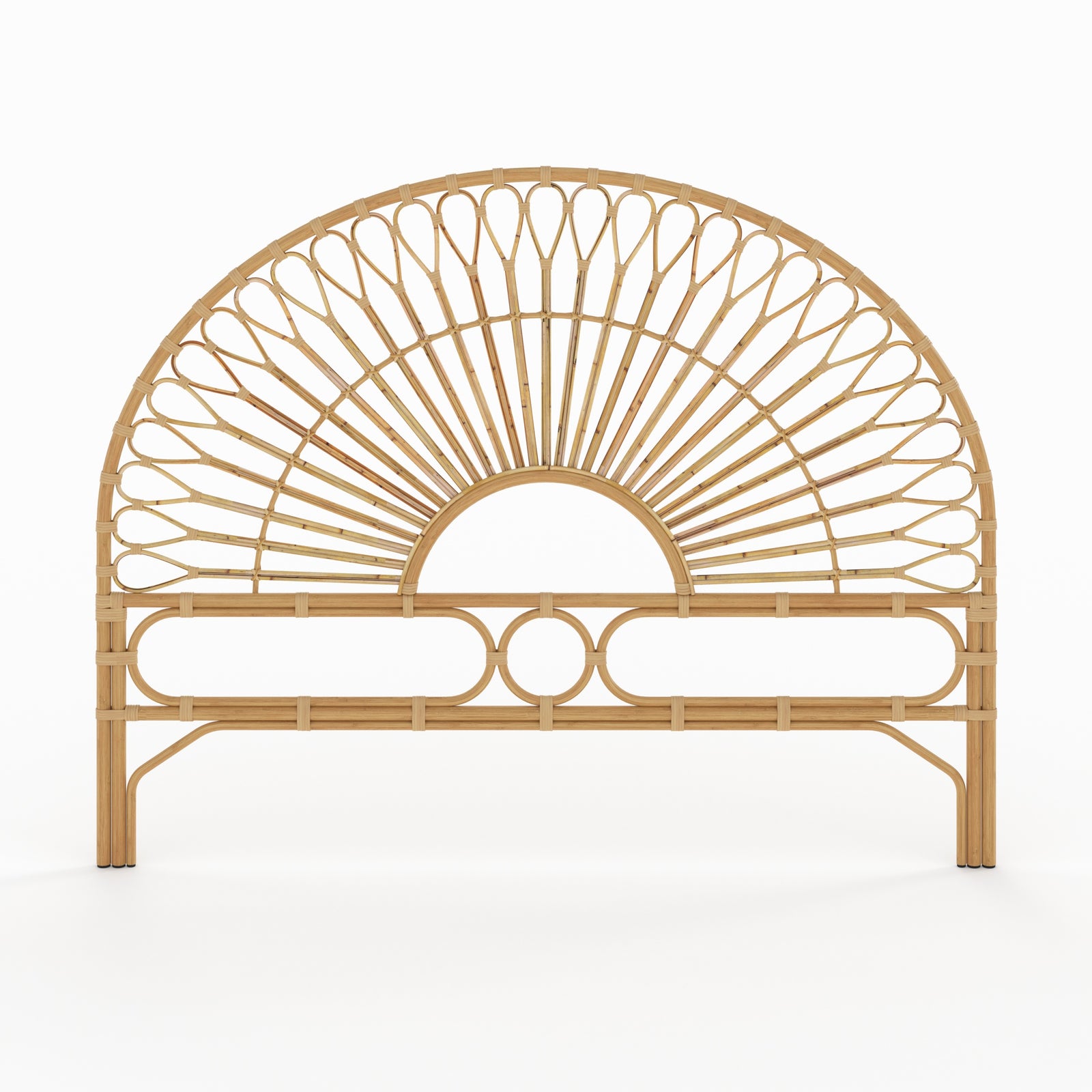 tete de lit 180 cm rotin bahia bois