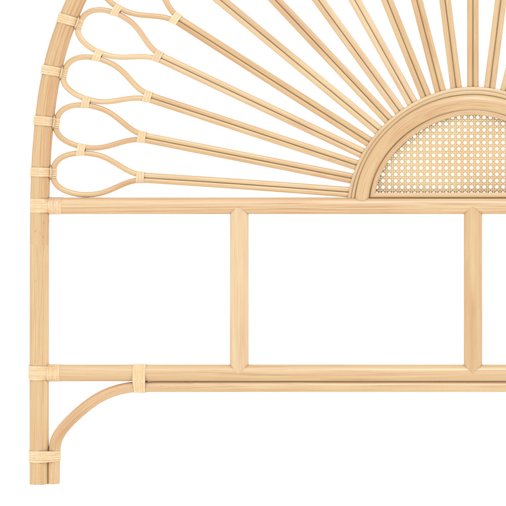 tete de lit alan en rotin naturel 160 cm