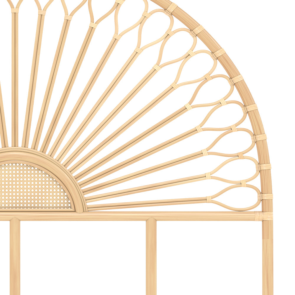 tete de lit alan en rotin naturel