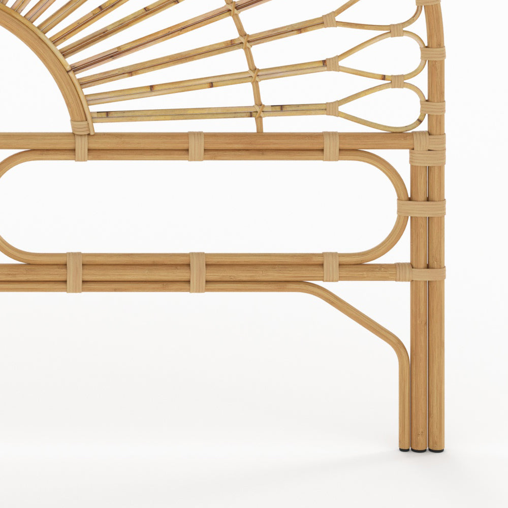 tete de lit boheme 180 cm en rotin bahia bois