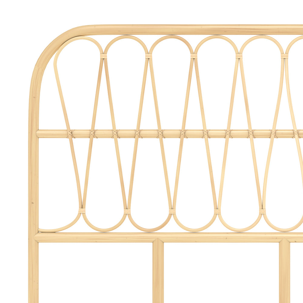 tete de lit elior en reotin naturel 140 cm