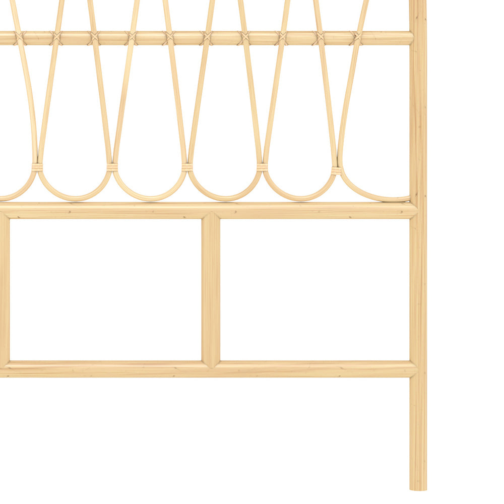 tete de lit en rotin naturel 140 cm elior