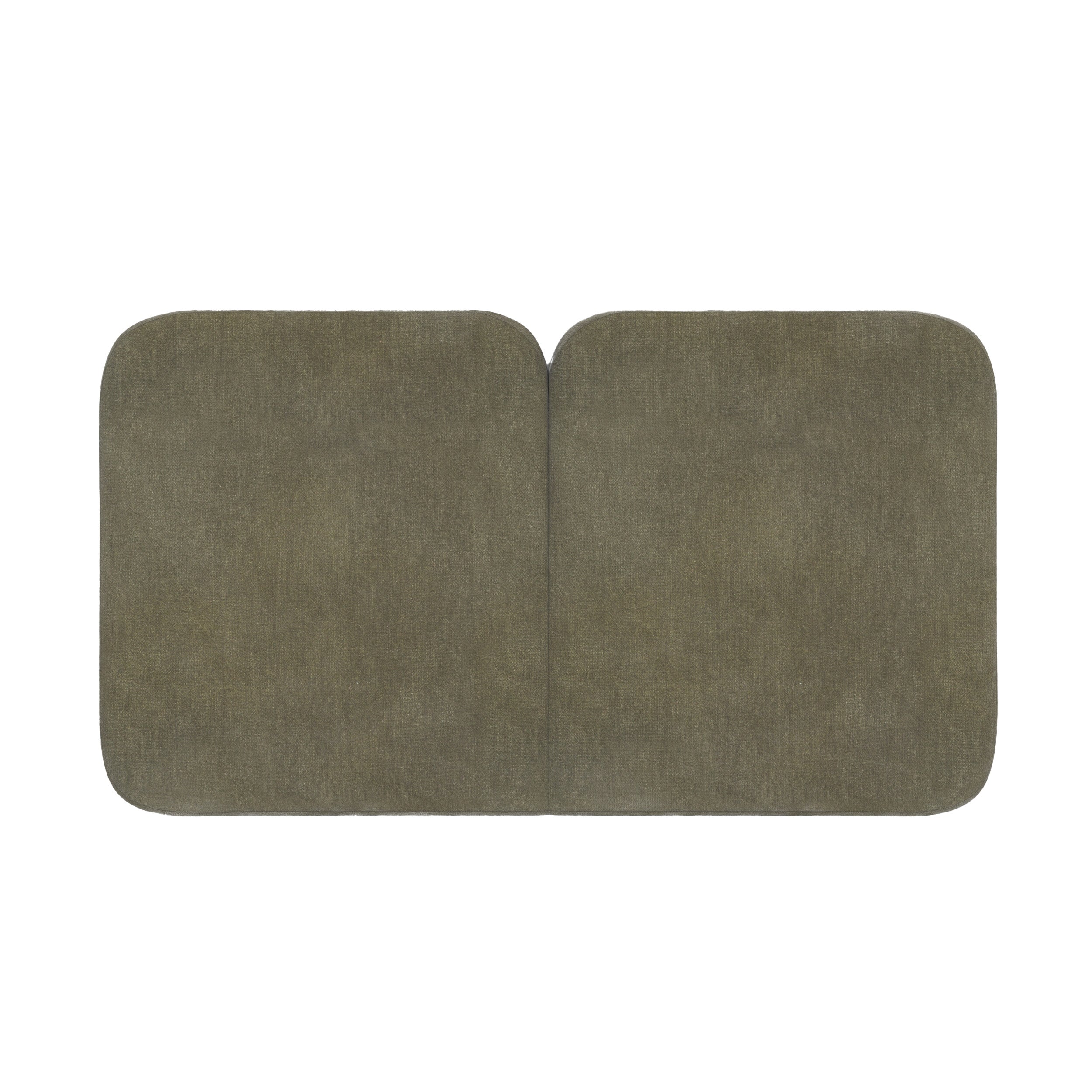 Tête de lit Etna en tissu vert olive 160 cm