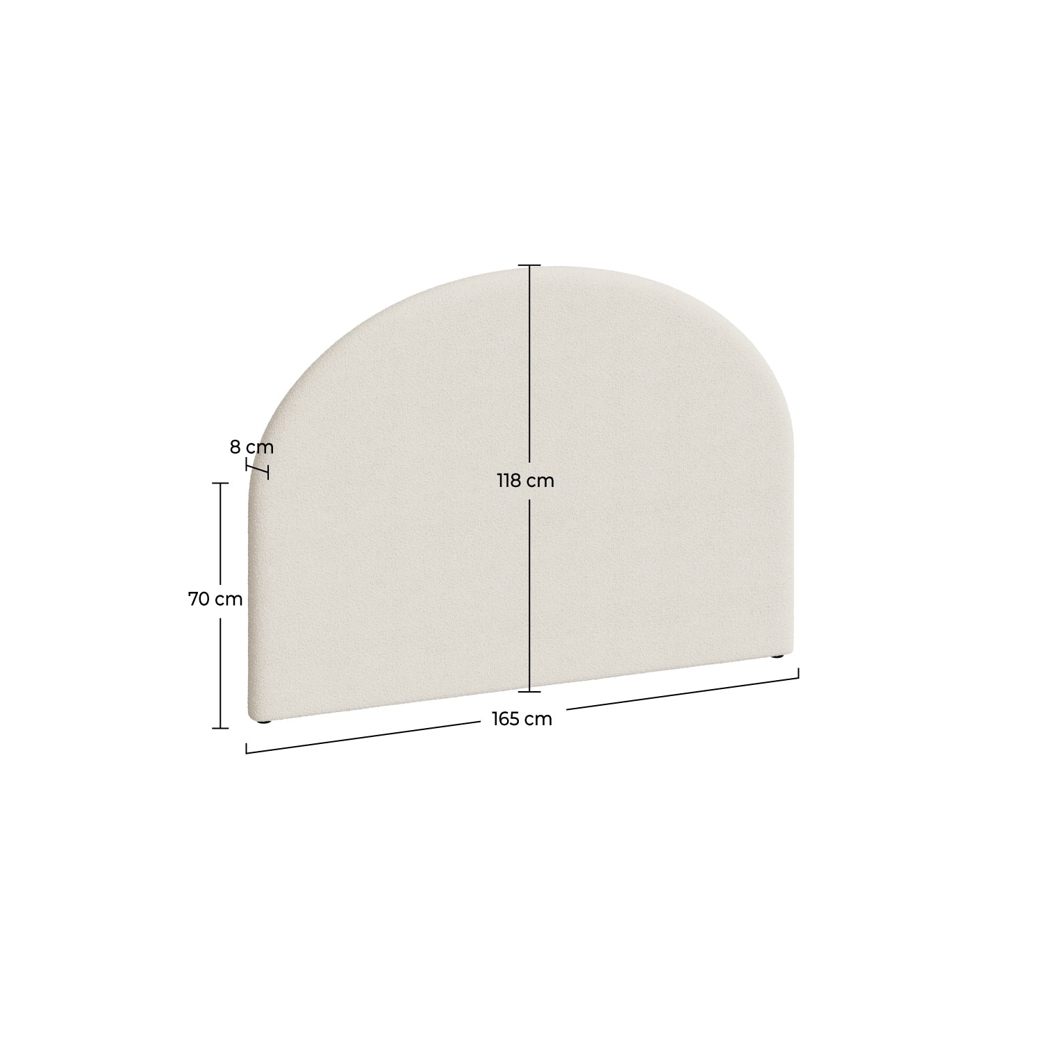 tete de lit eva en tissu boucle