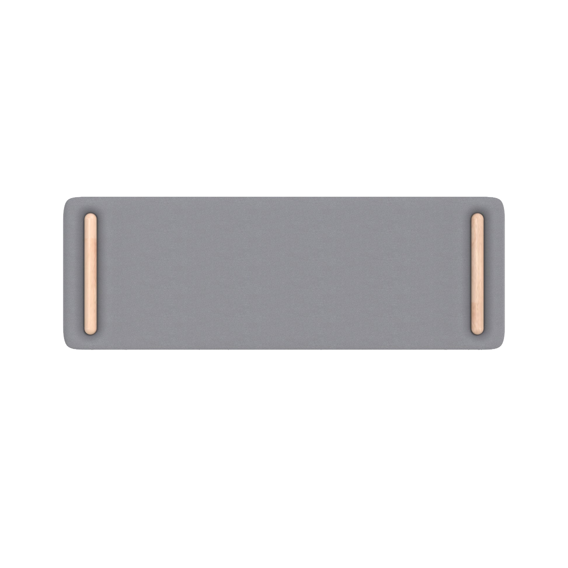tete de lit katia 140 cm tissu gris fond blanc