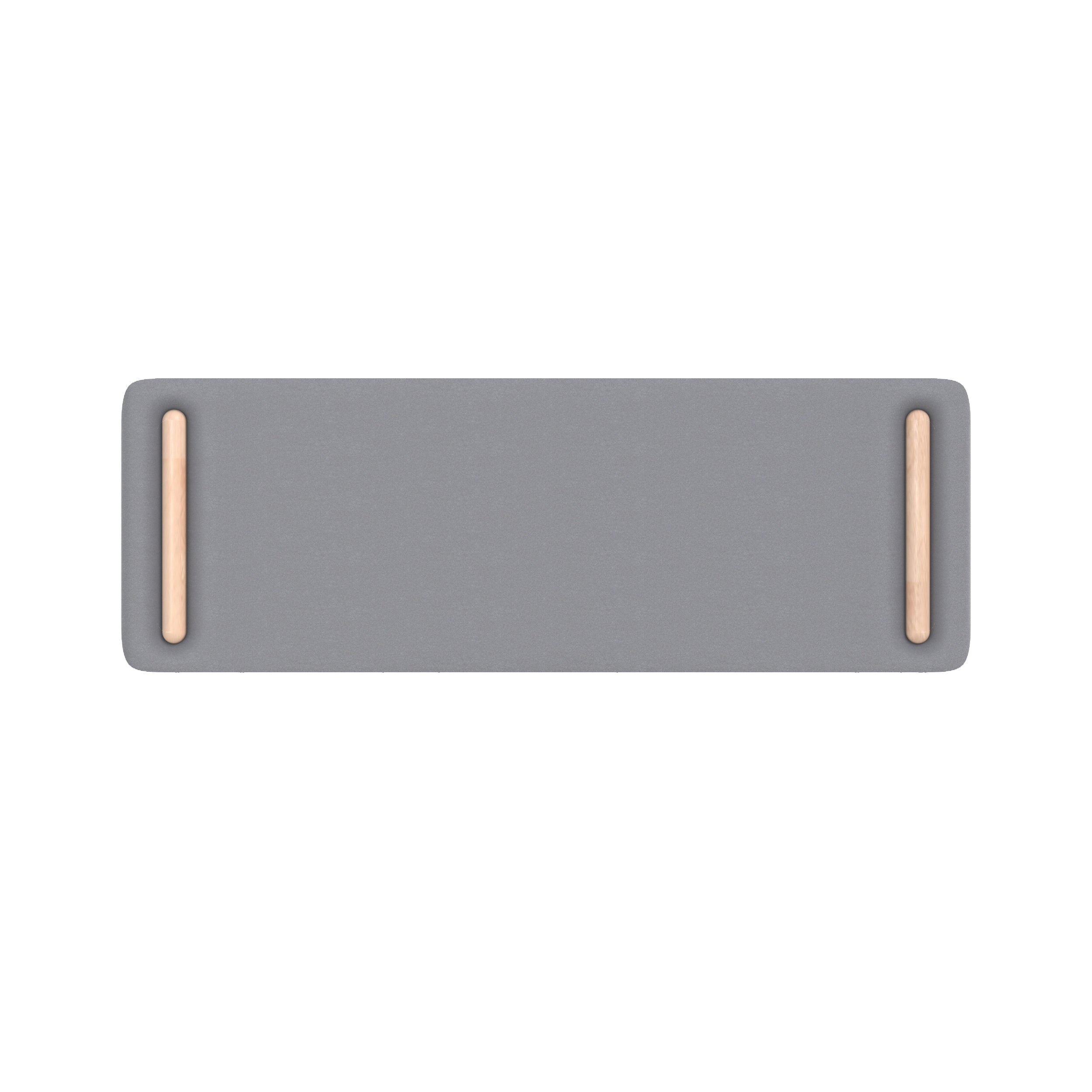 tete de lit katia 140 cm tissu gris fond blanc