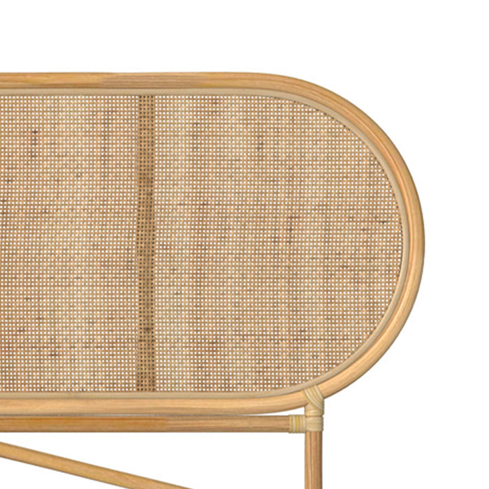 tete de lit navahino en rotin naturel 170 cm