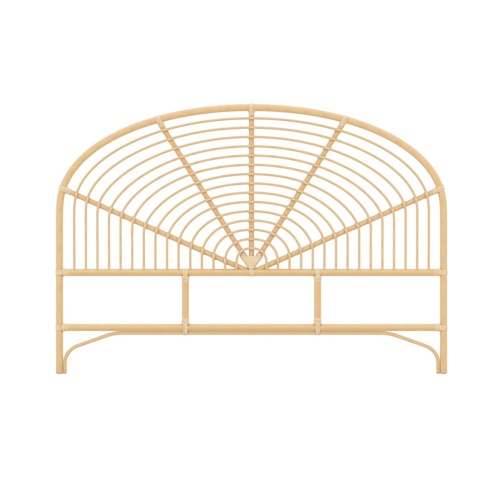 tete de lit selena 160 cm beige rotin fond blanc