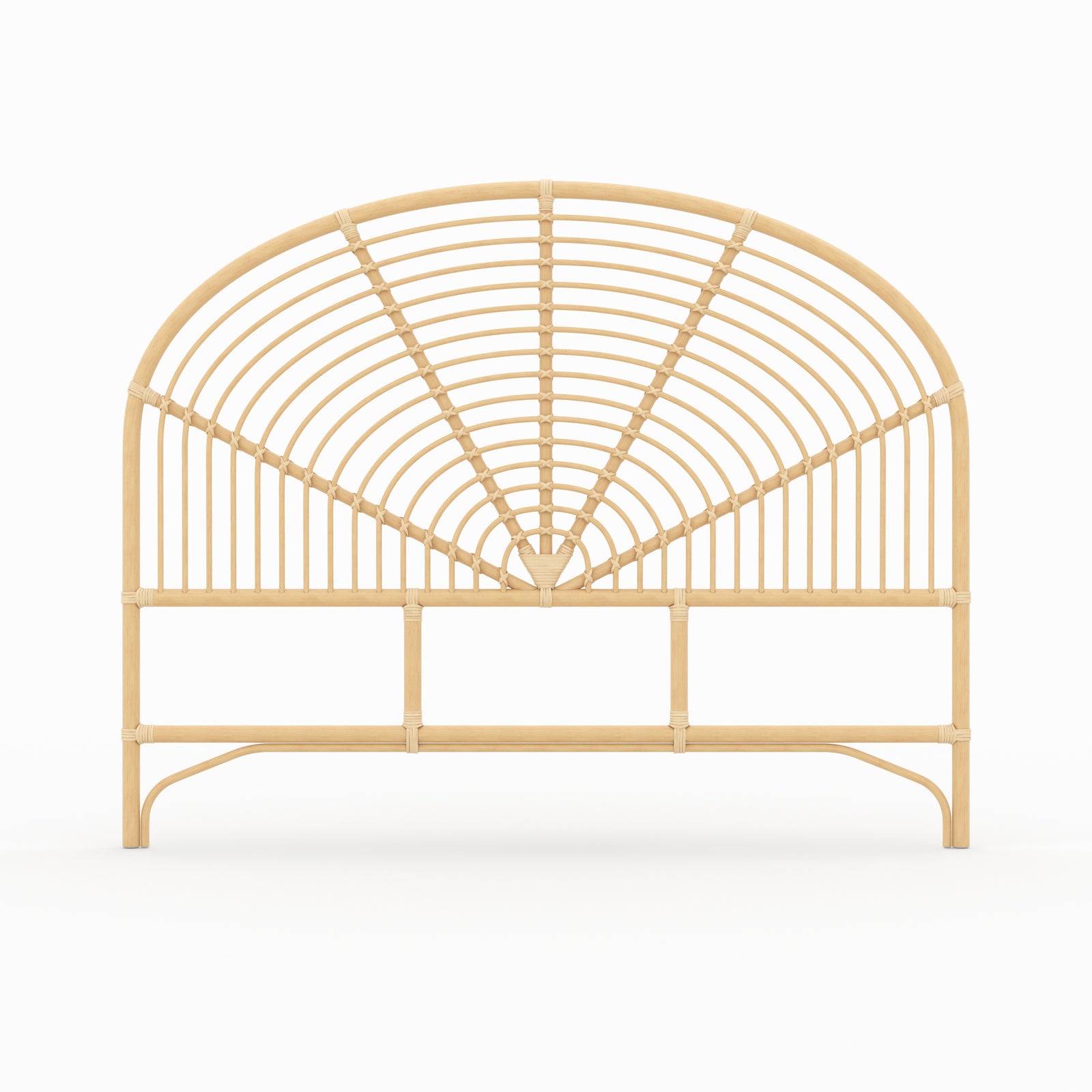 tete de lit selena en rotin fond beige 140 cm