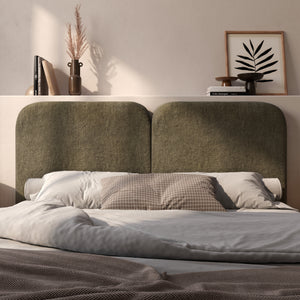 Tête de lit Etna en tissu vert olive 160 cm