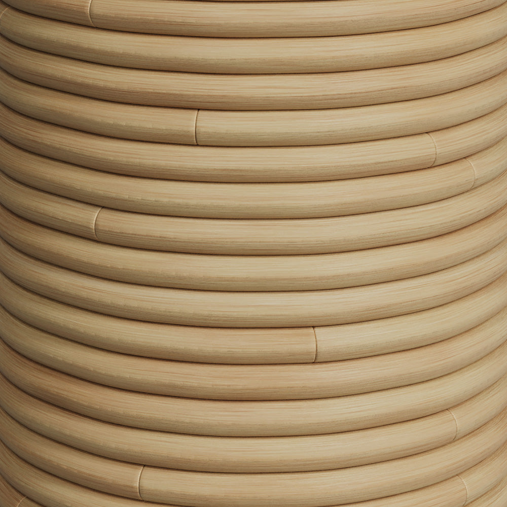 thea tabouret en rotin et tissu creme hauteur thea 45 cm