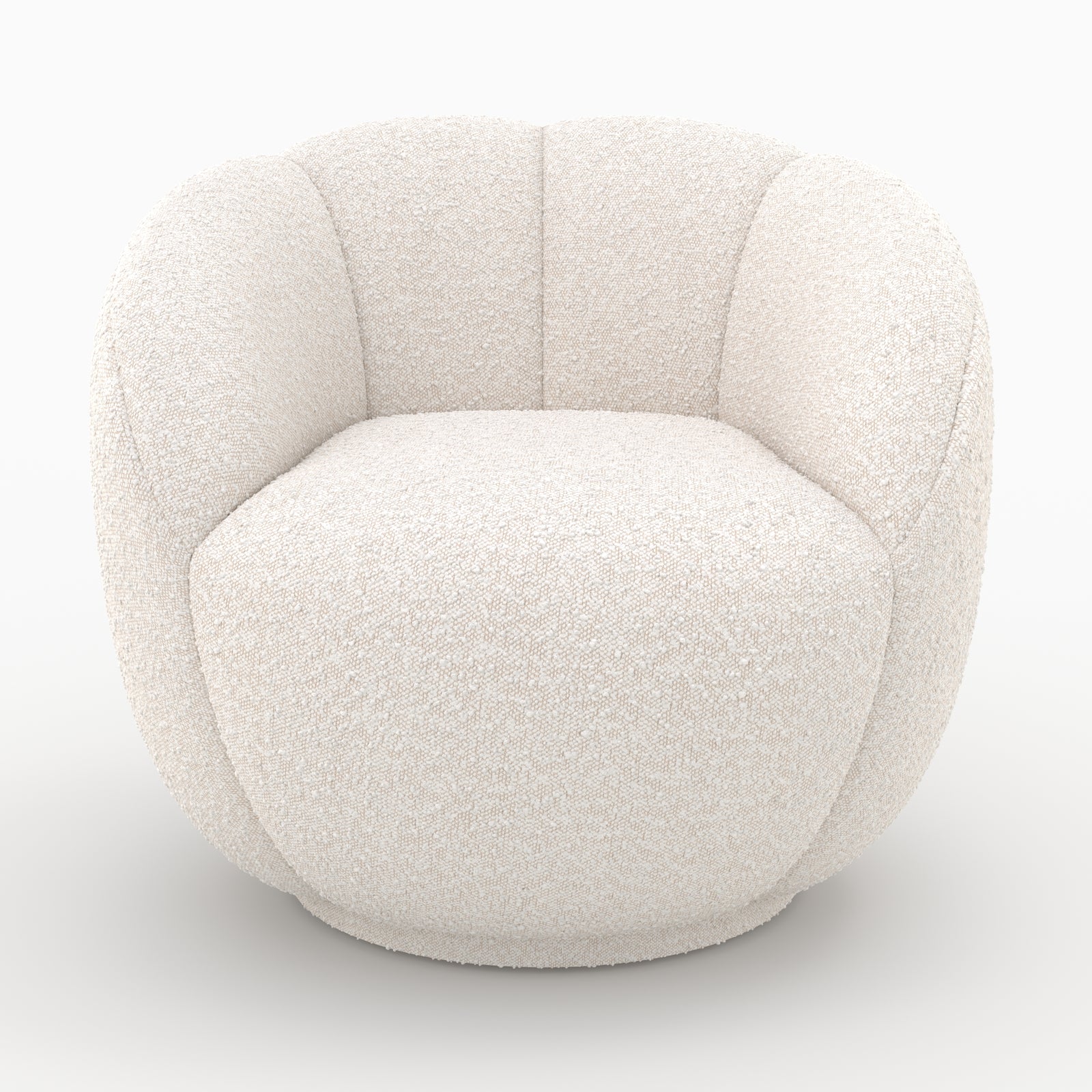 tissu boucle blanc fauteuil yse rendez vous deco