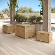 trio de coffre de jardin en bambou vadella