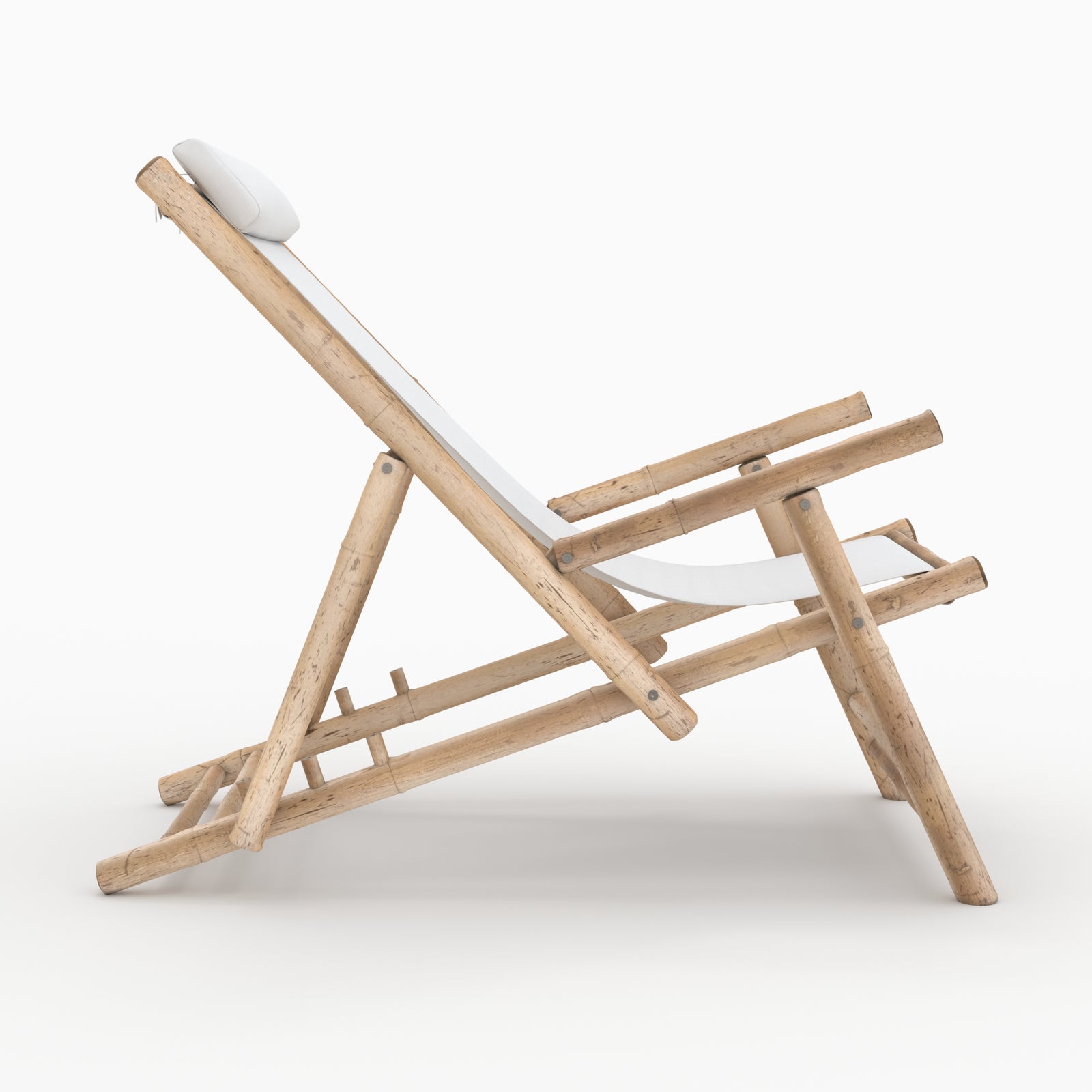 vadella chilienne en bambou tissu creme blanc casse fond beige