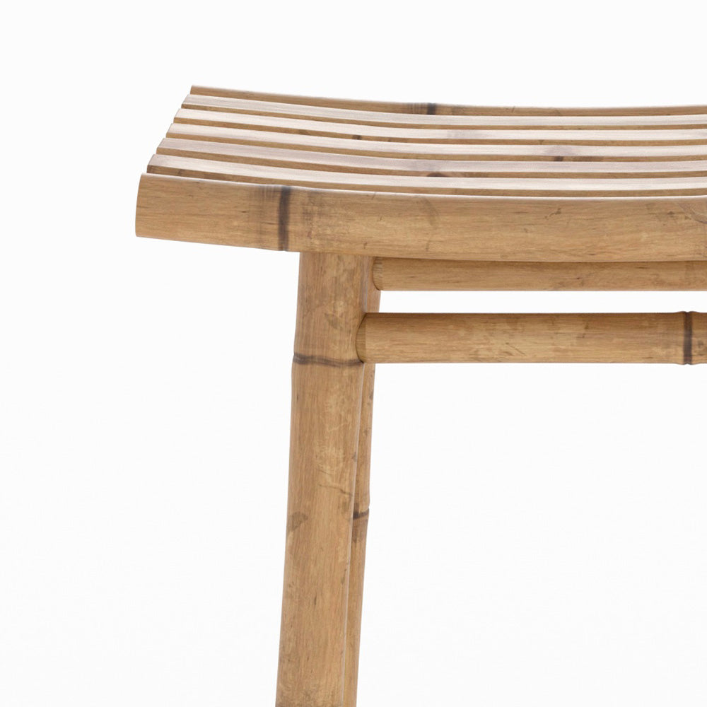 vadella tabouret de bar exterieur en bambou 74 cm