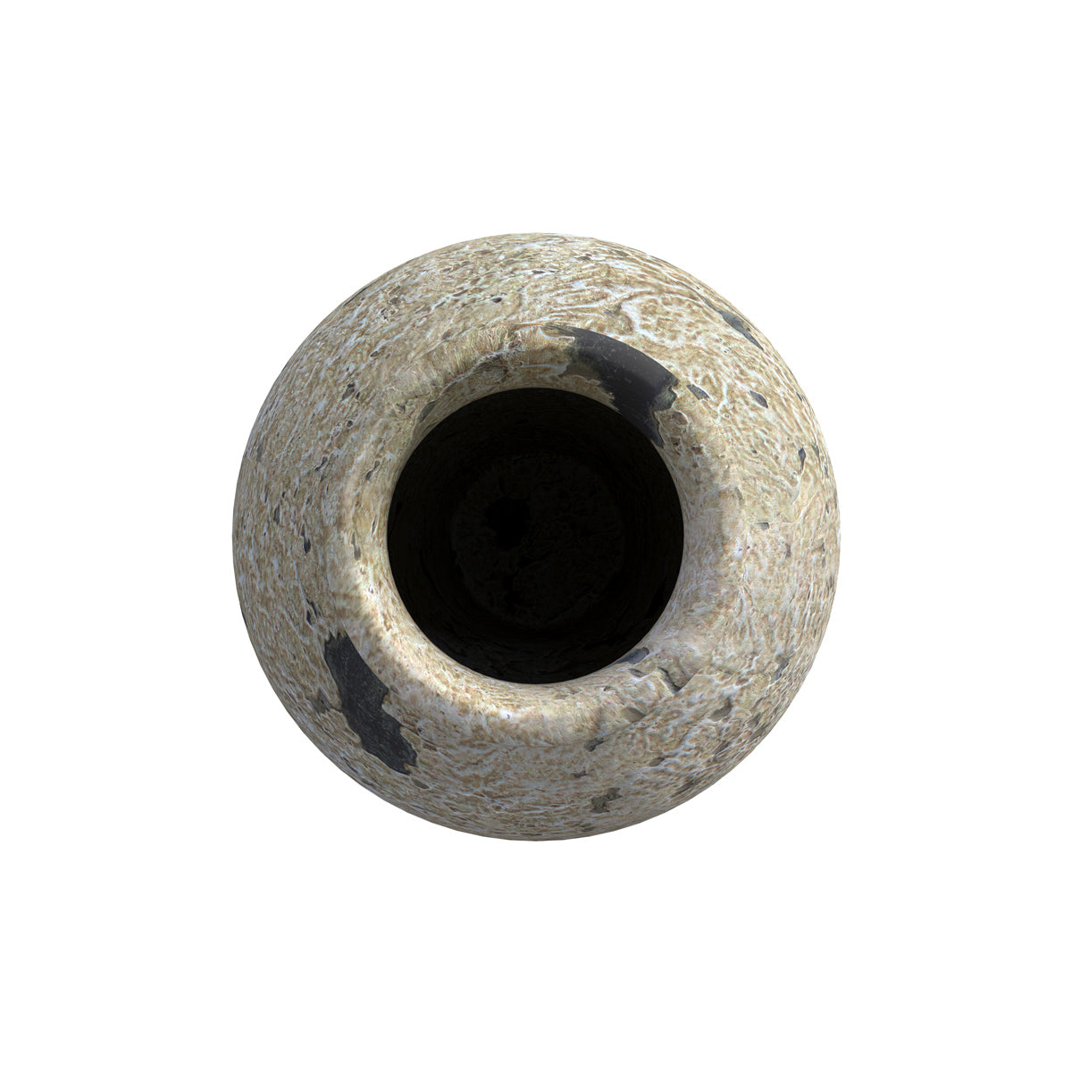 vase blanc tachete en terre cuite oana