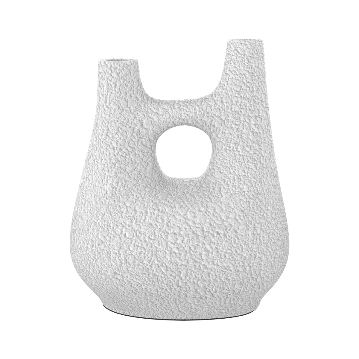 vase decoratif blanc en terre cuite