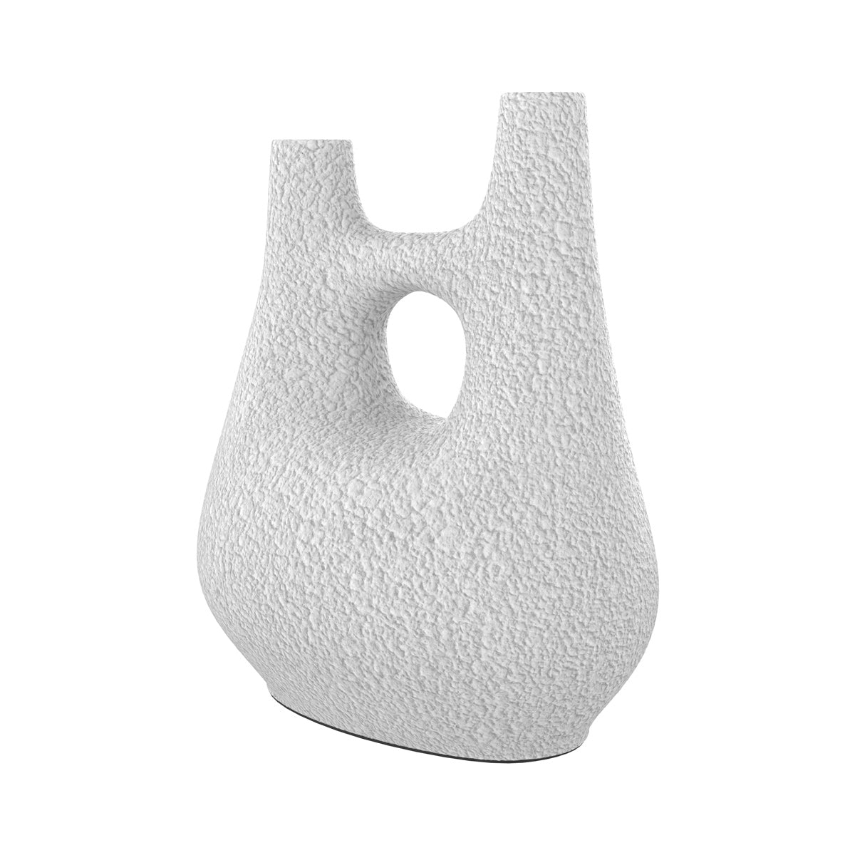vase decoratif blanc h 42 cm