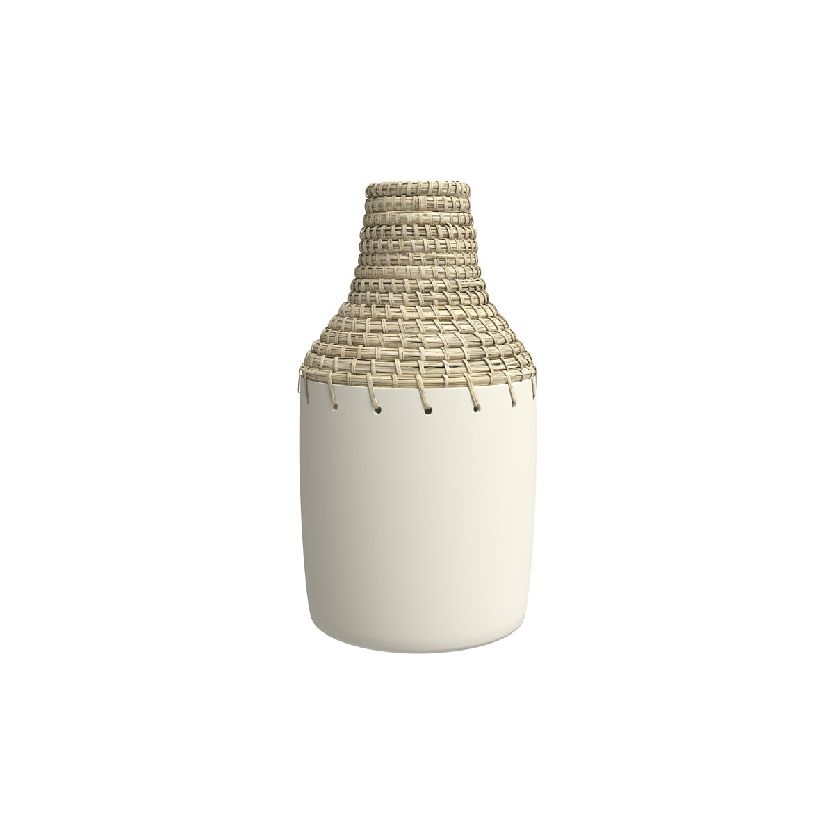 vase fibre et terre cuite enora