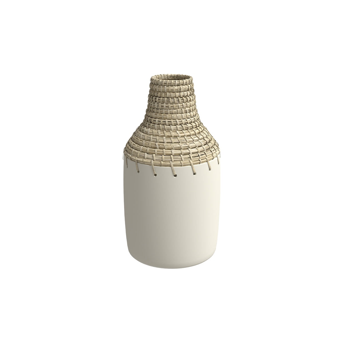 vase matiere naturelle blanc enora