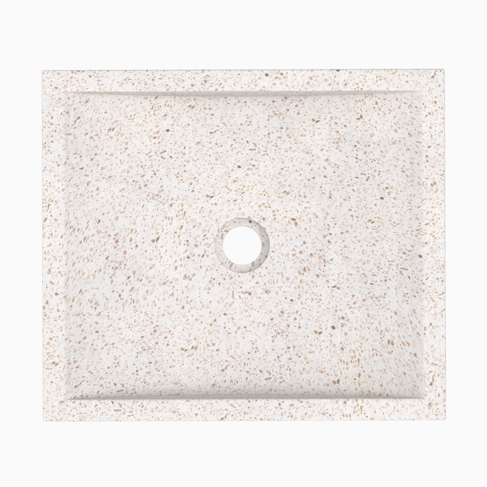 vasque terrazzo blanc lysea style minimaliste