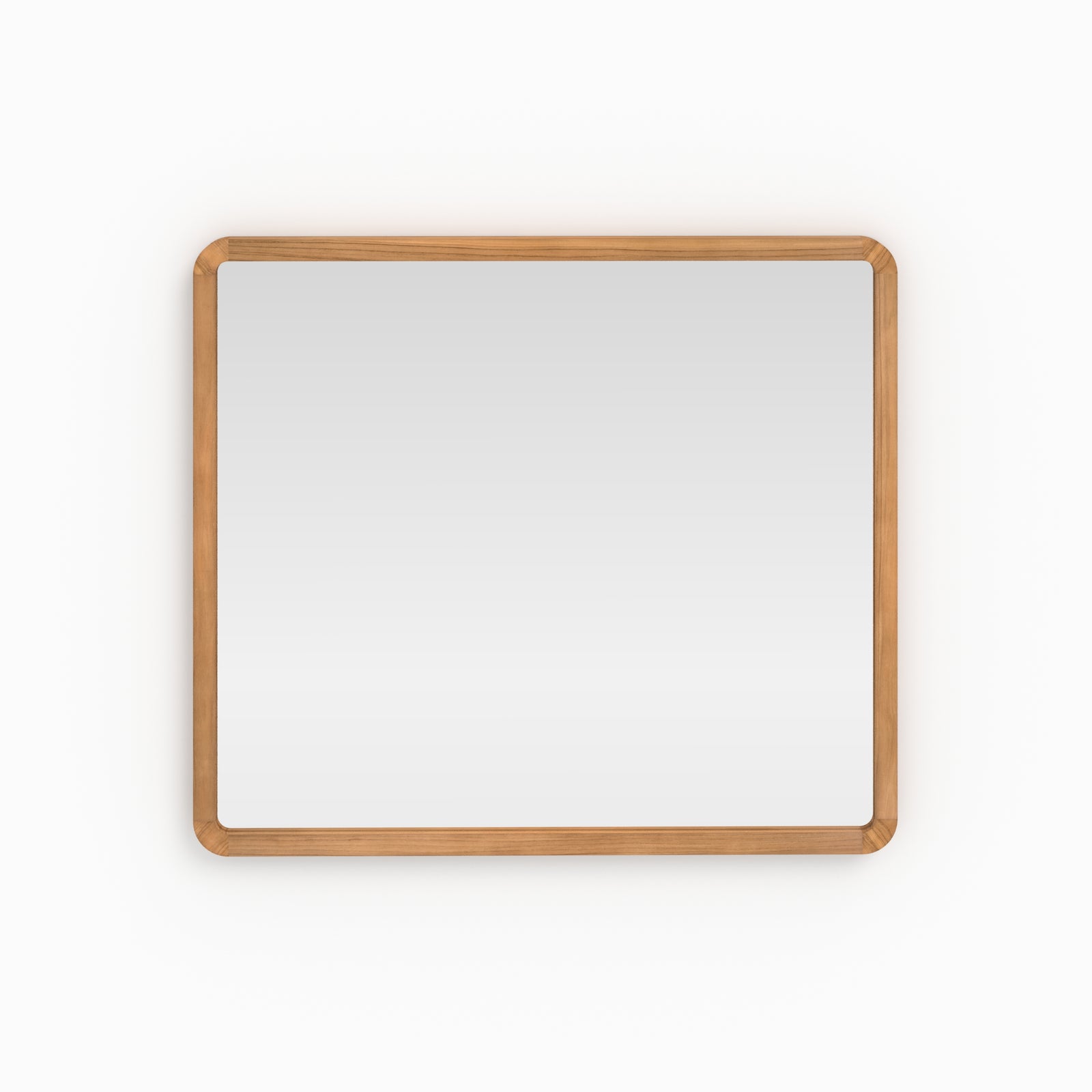 vea miroir mural en bois de teck salle de bain