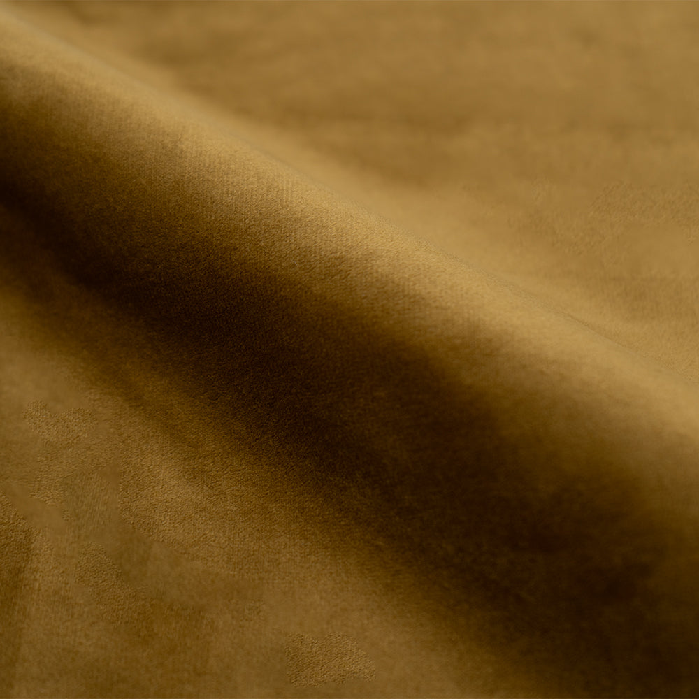 Barstuhl Cloclo aus Curry-gelbem Samt, 61/76,5 cm (Set von 2)