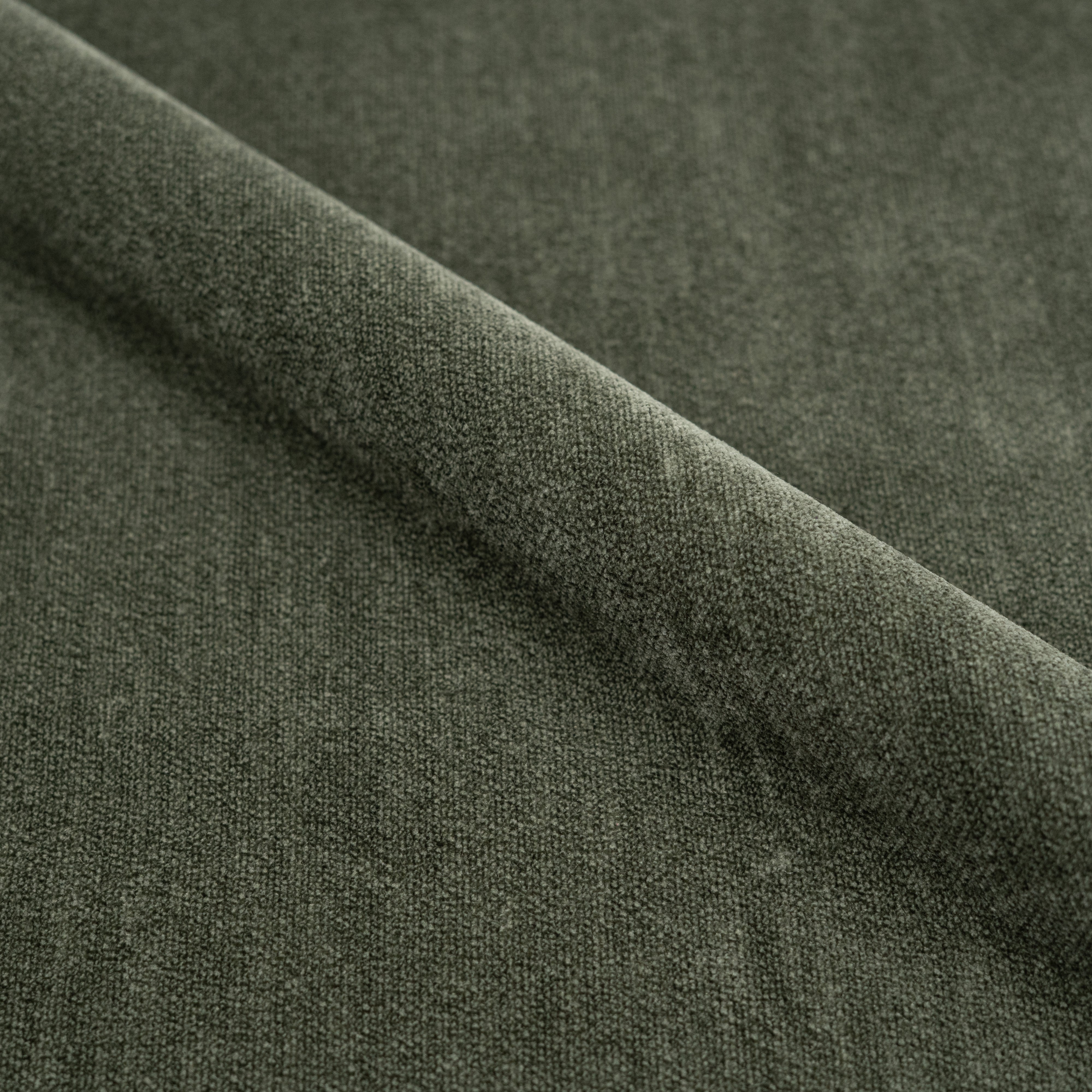 Drehsessel Ricci aus Samtstoff in Khakigrün-Effekt