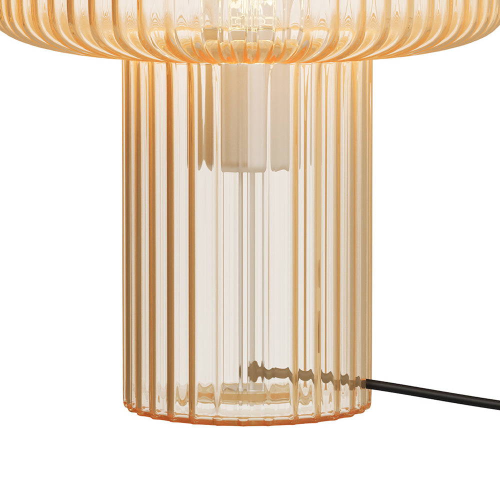 verra en verre cannele lampe a poser