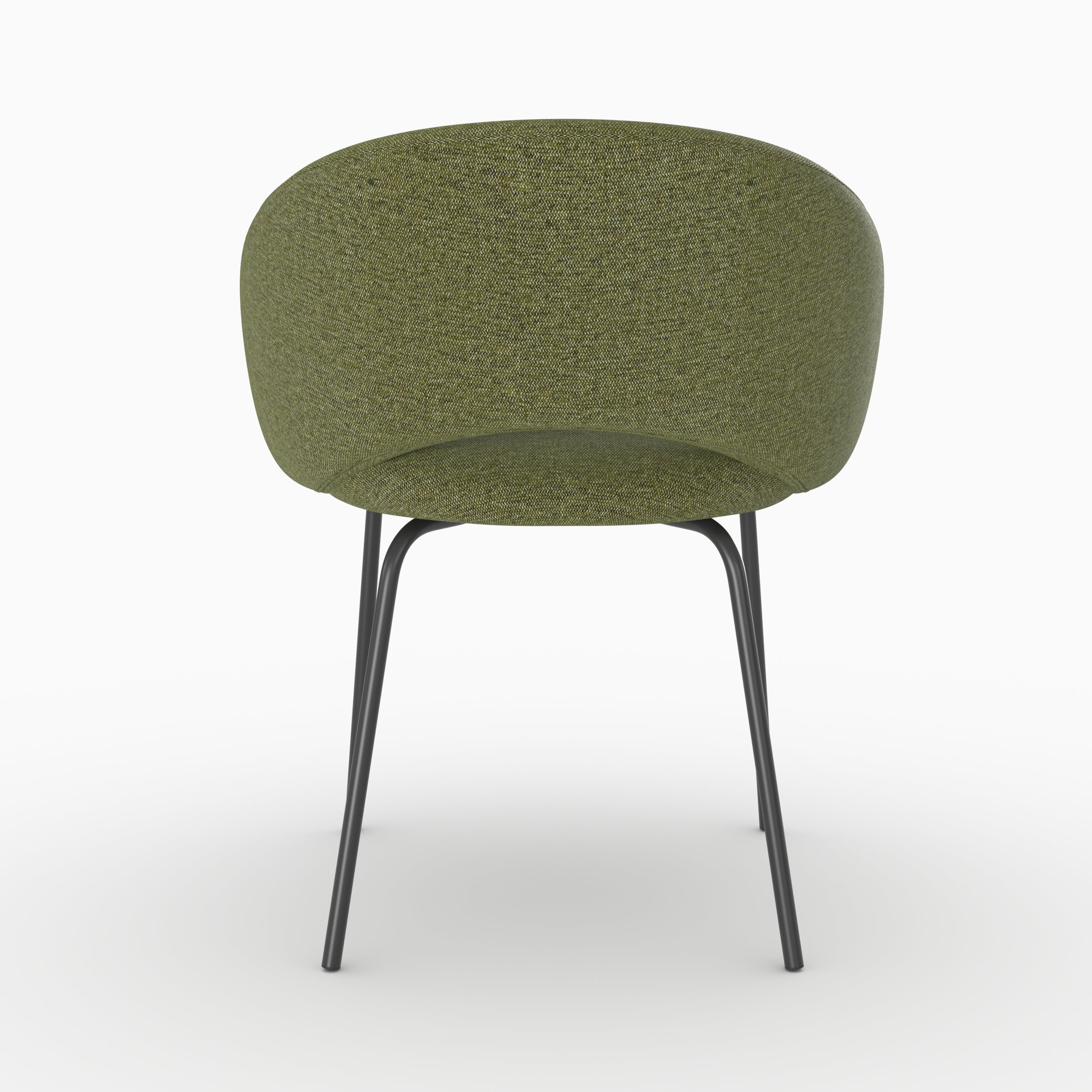 Chaise Milly en tissu vert chiné