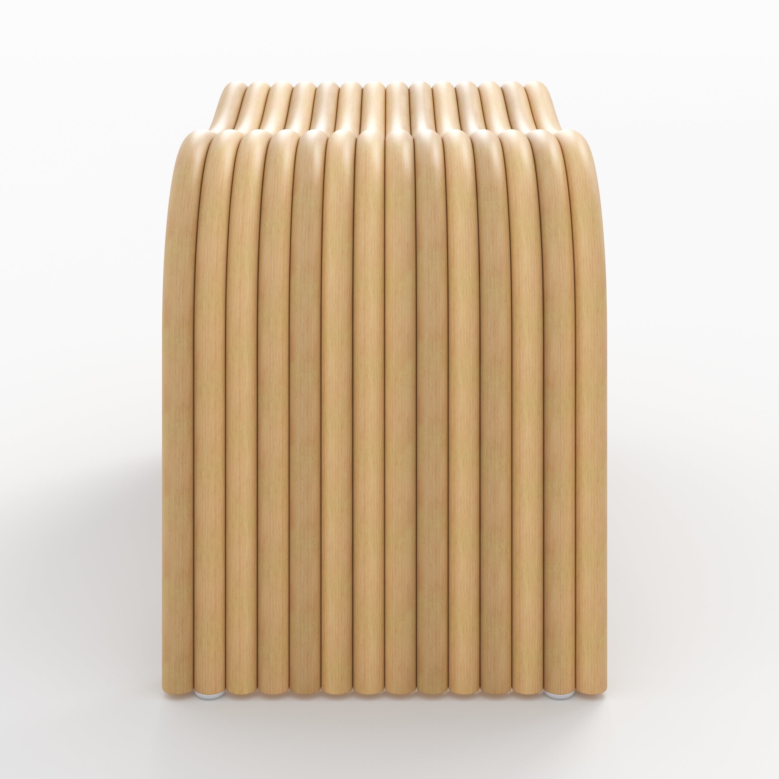 Tabouret Wave en rotin