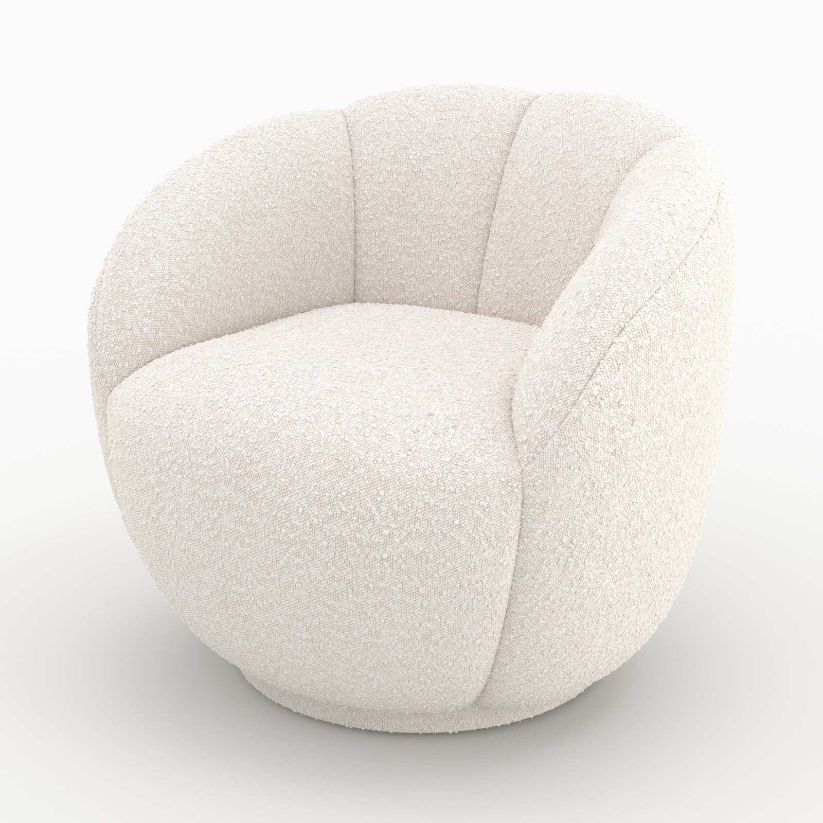 yse fauteuil blanc tissu boucle rendez vous deco