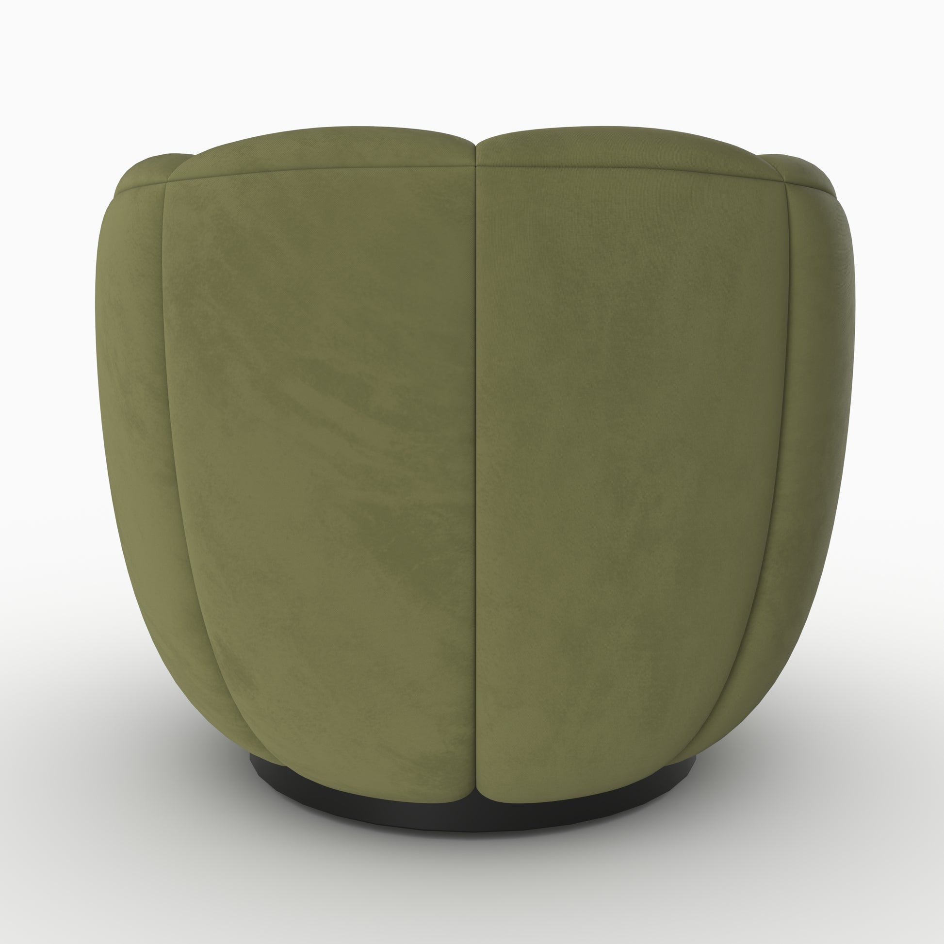 yse fauteuil pivotant contemporain velours vert