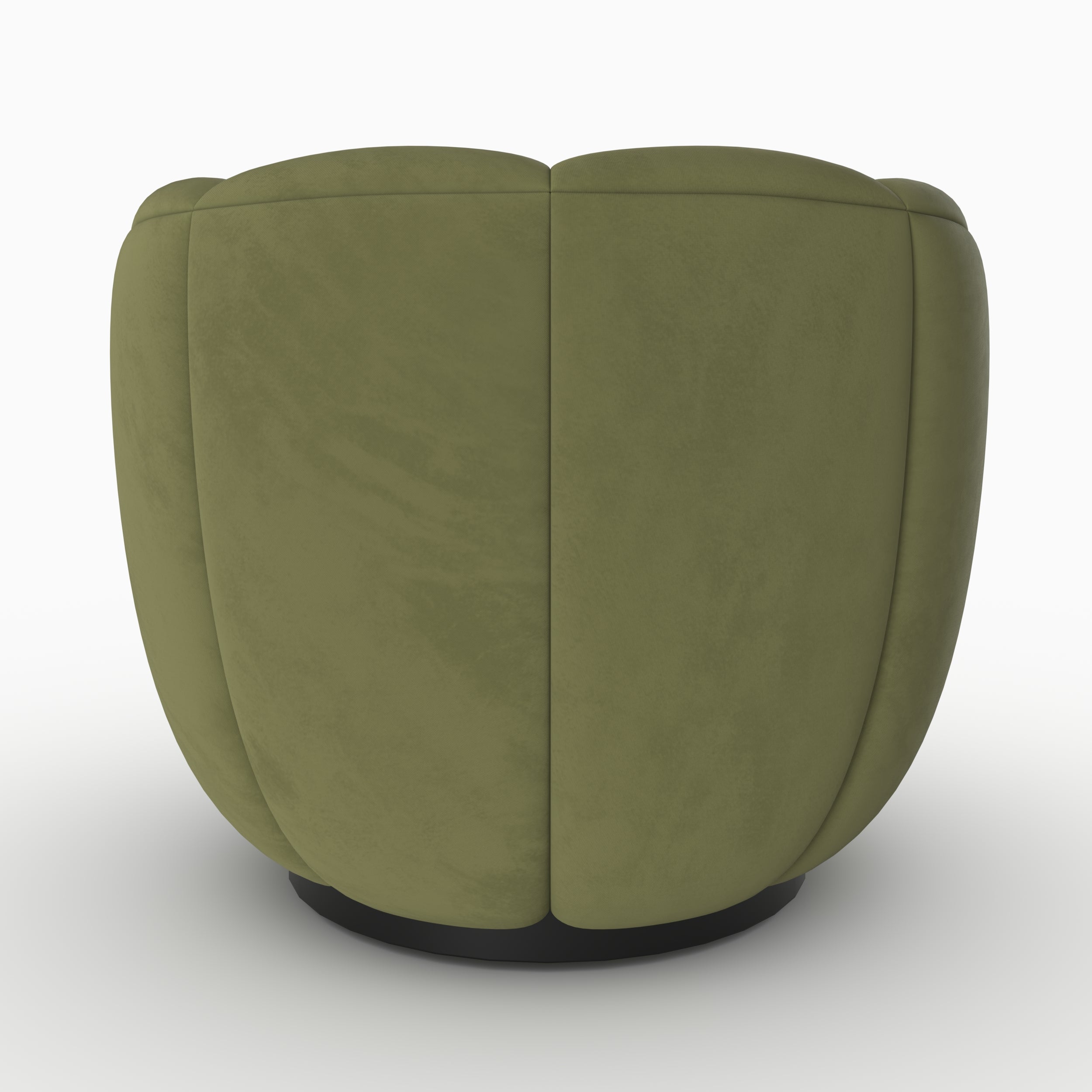 yse fauteuil pivotant contemporain velours vert
