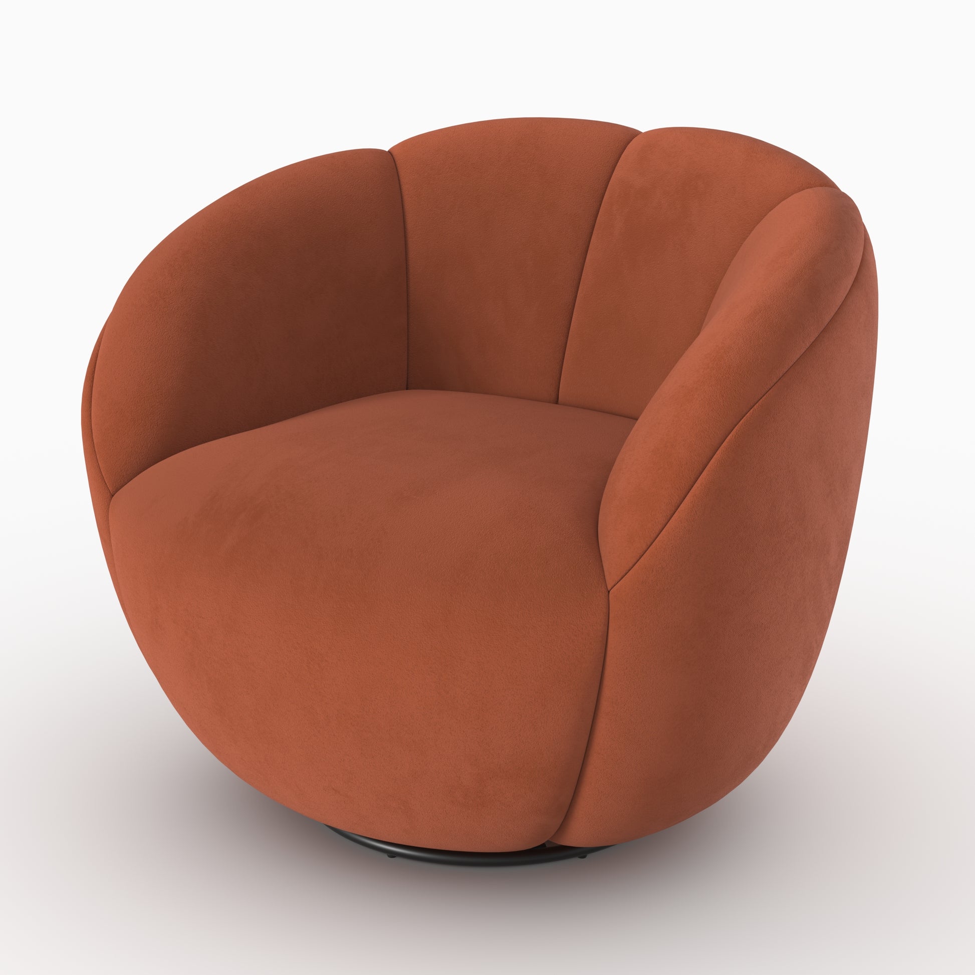 yse fauteuil rouge fonce pivotant rendez vous deco