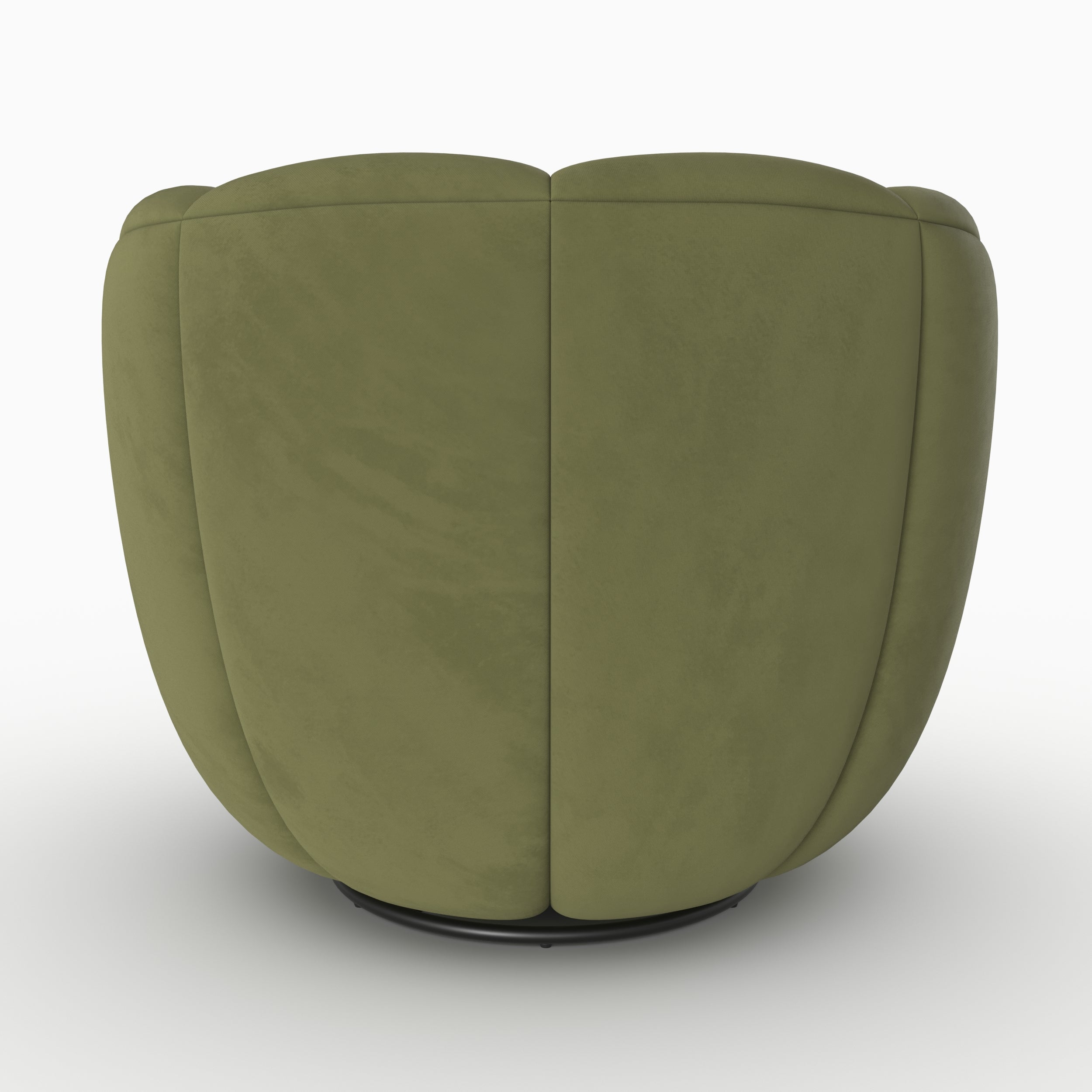 yse velours vert fauteuil pivotant rendez vous deco