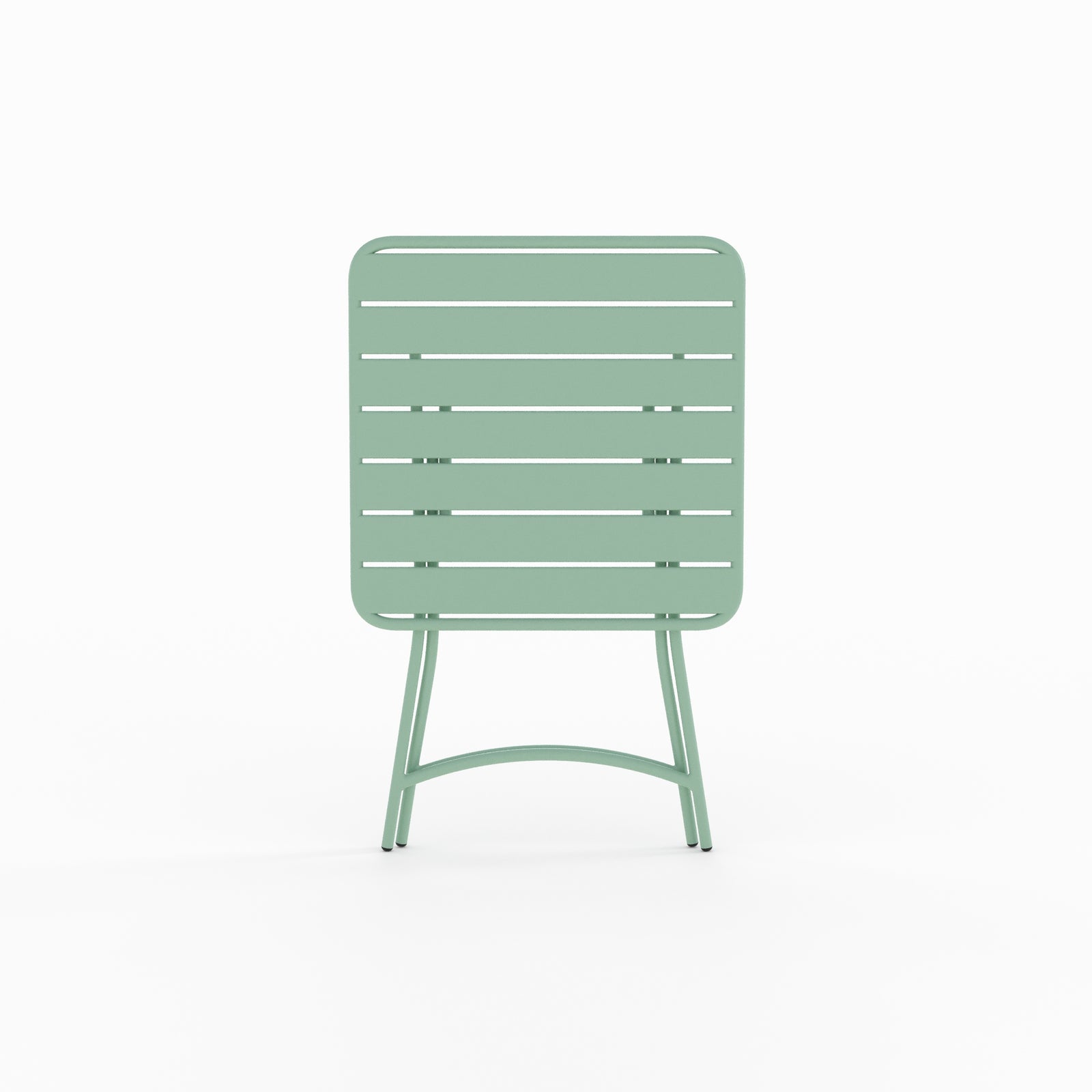 yumi table de jardin en metal vert 2 personnes