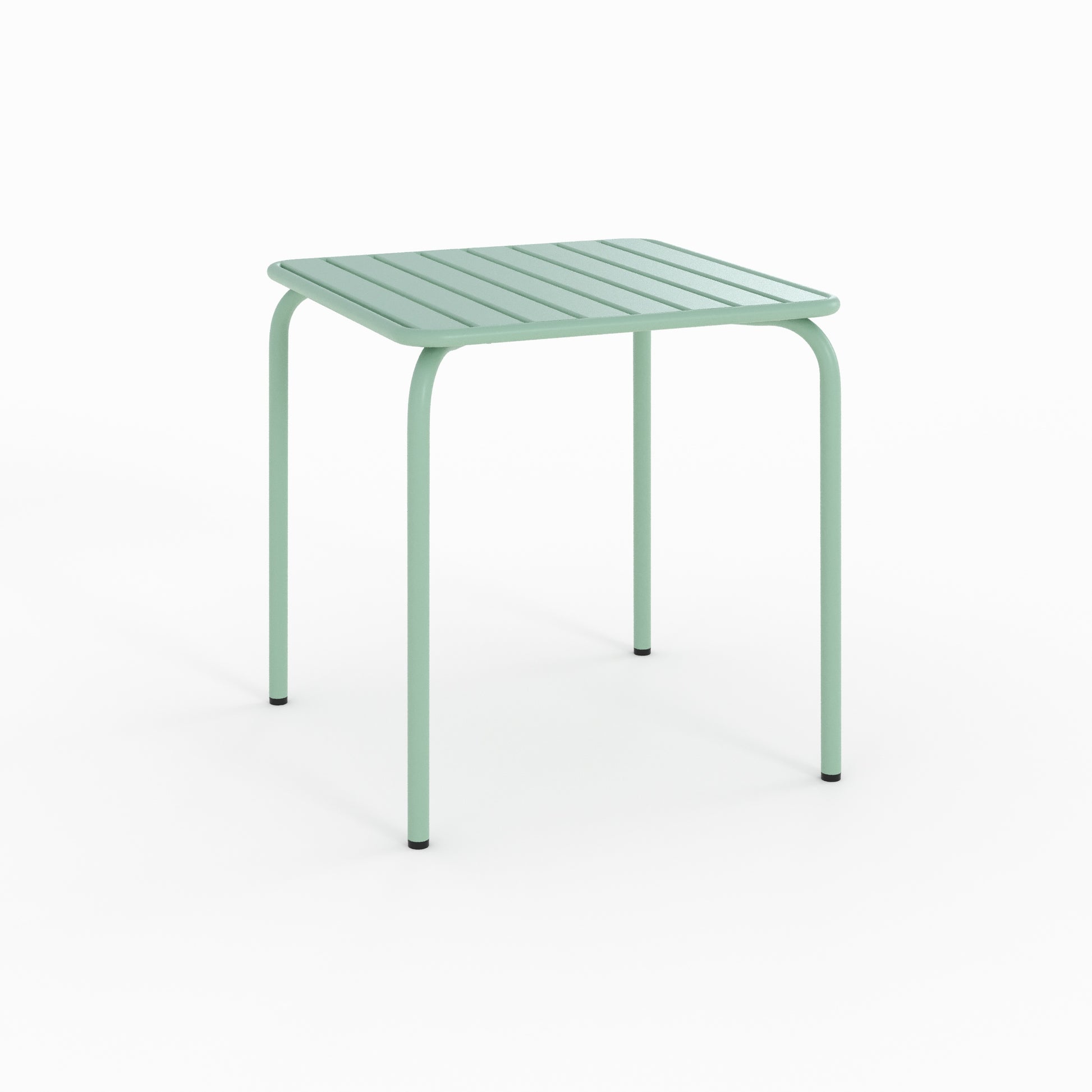yumi table de jardin en metal vert carree_1