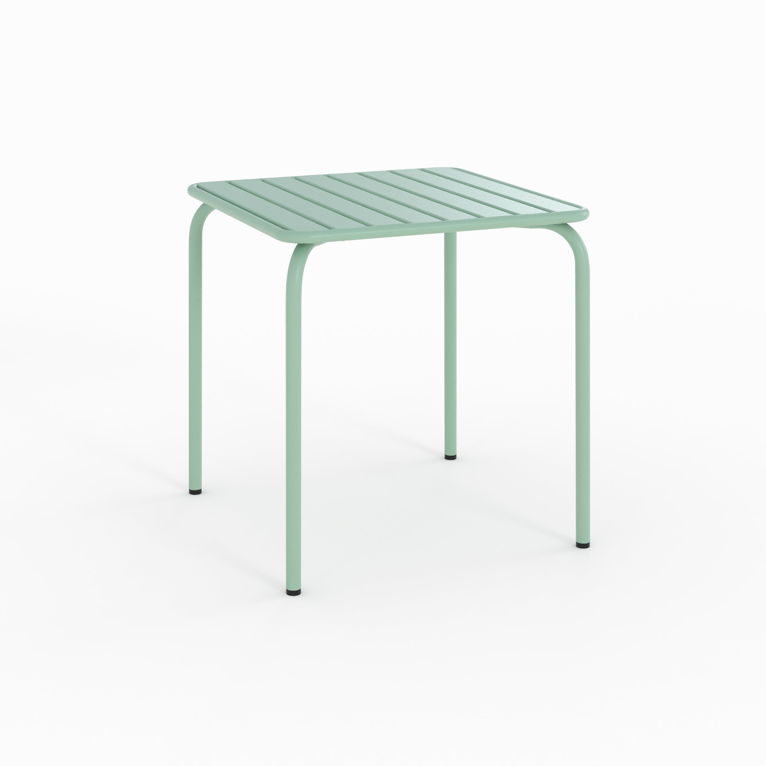 yumi table de jardin en metal vert carree_1