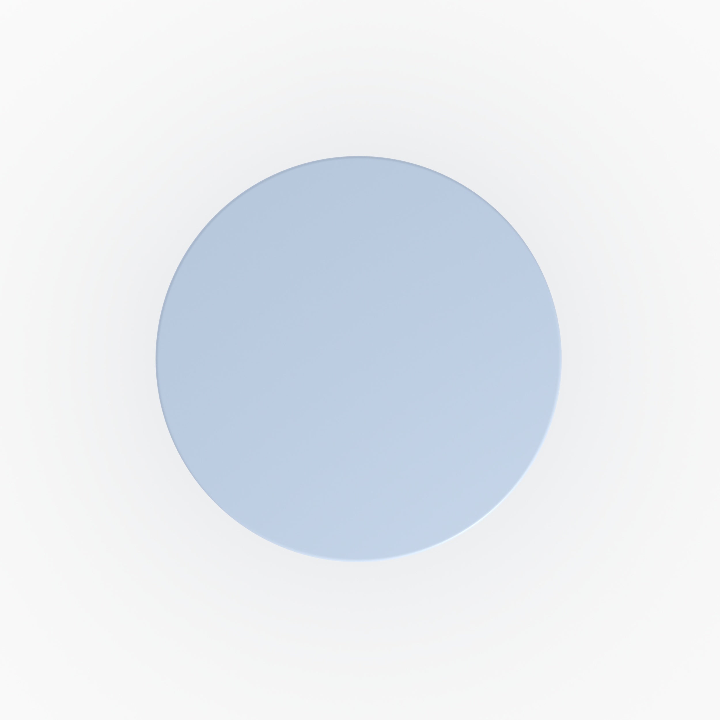 Table d'appoint de jardin Azuri en métal bleu pastel D45 cm