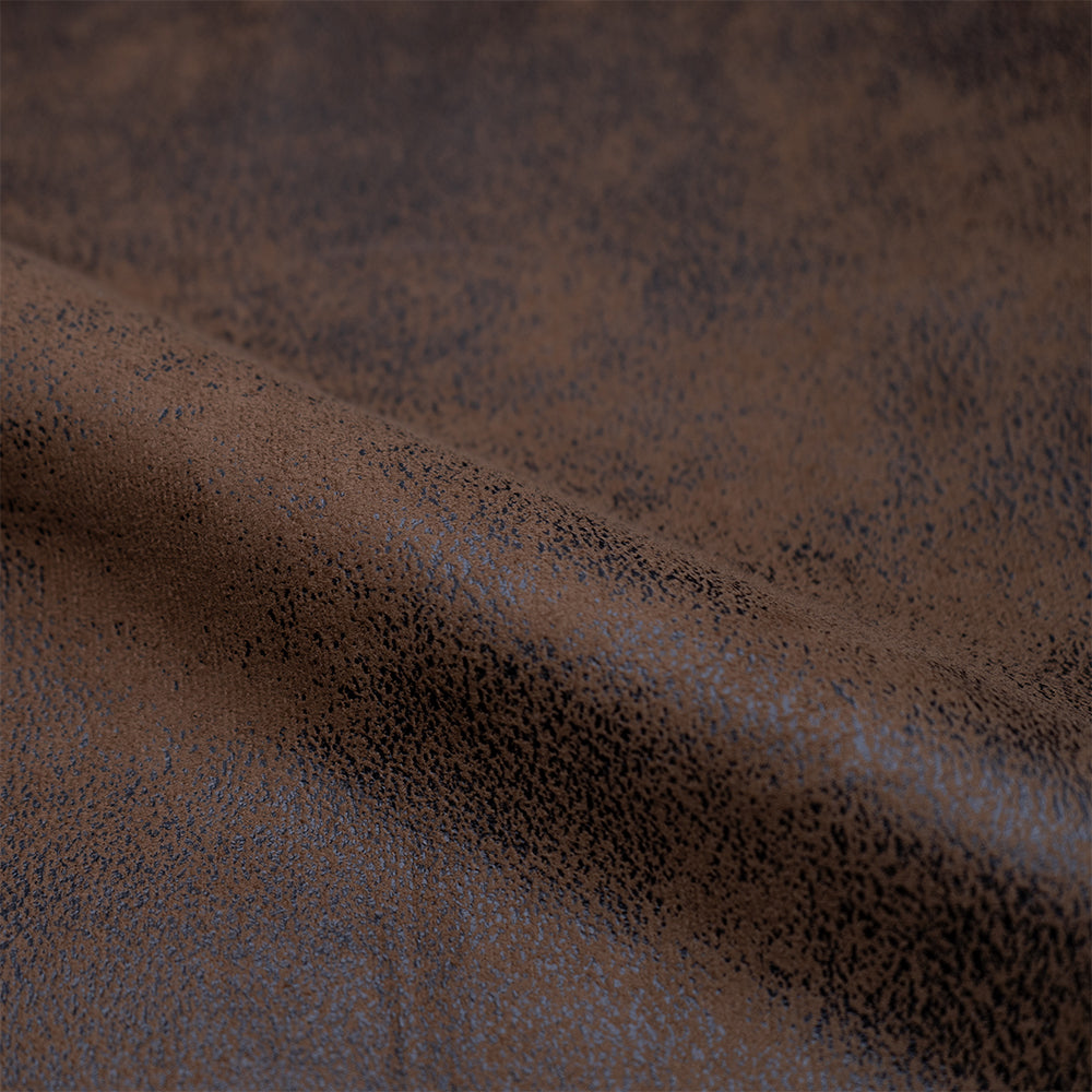 zoom matiere chaise havane marron vieilli lot de 2