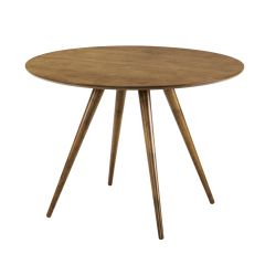 achat table ronde bois fonce