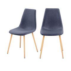 chaise scandinvave bleue