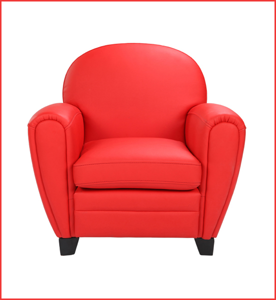 fauteuil club rouge enfant