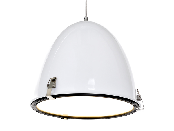 Lustre coupole blanc