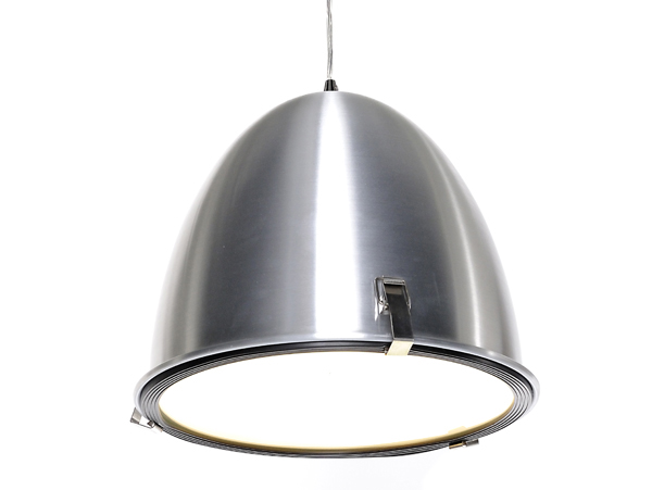 Lustre coupole chrome