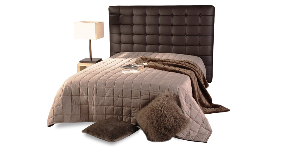 Tête de lit Chesterfield Marron