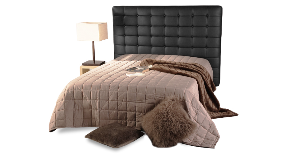 Tête de lit Chesterfield noire