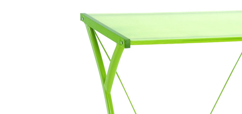 acheter bureau et chaise vert acier pas cher